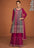 Glamour Premium Chinnon Silk Sequence Embroidered Work Sarara Palazzo Set