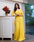 Sunshine Yellow Faux Georgette Gown with Rich Flower Digital Print and Matching Dupatta