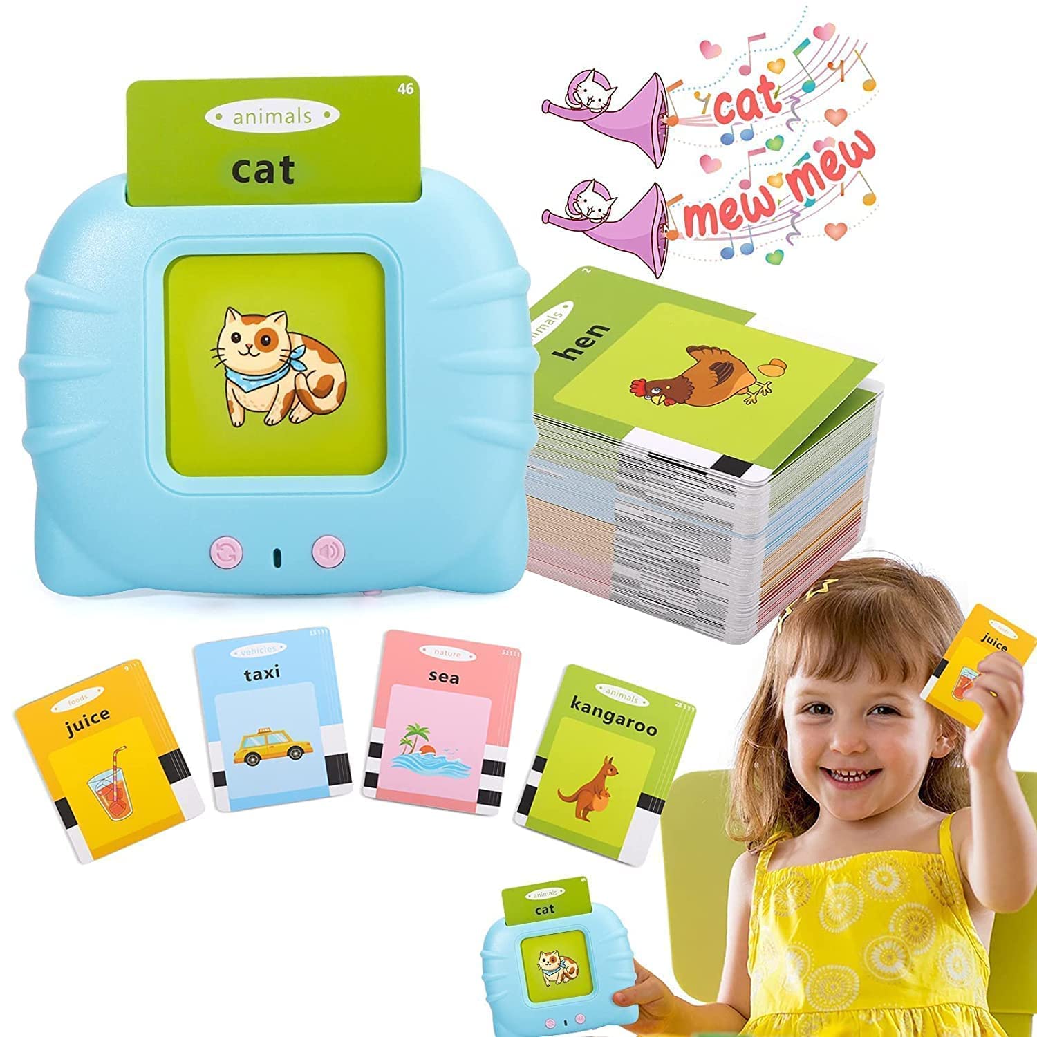 Toddlers' Rechargeable Storio Educational Talking Flash Cards