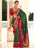 Designer Mos Banarasi Paithani Copper Zari Woven Organza Seamless Blouse Saree