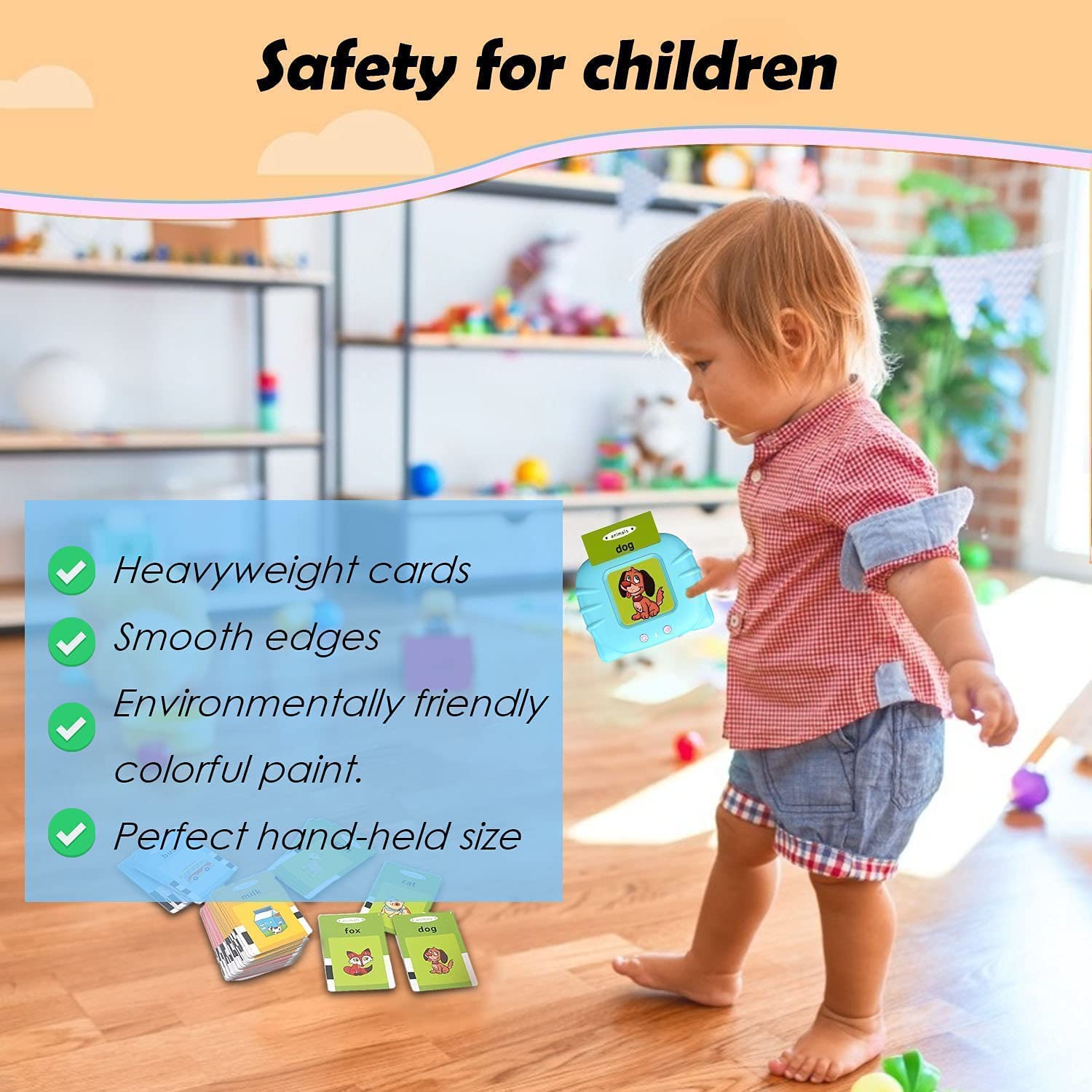 Toddlers' Rechargeable Storio Educational Talking Flash Cards