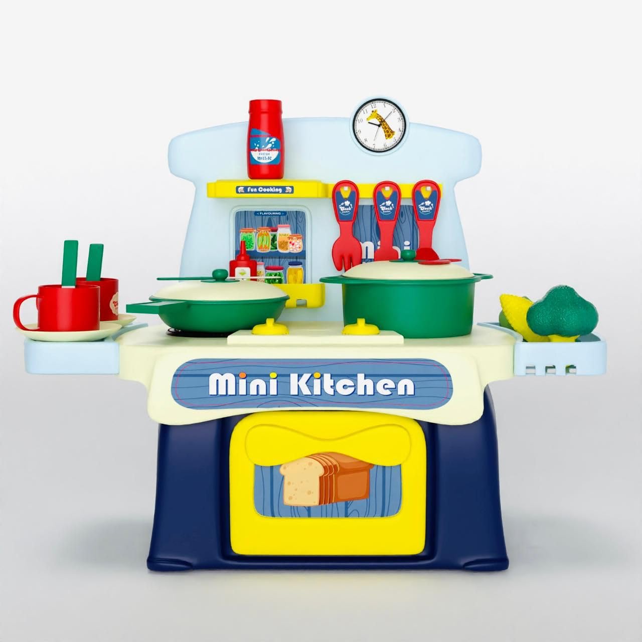 Hasper Tex Kids Kitchen Play Set - Toy Kitchen Set for Girls & Boys