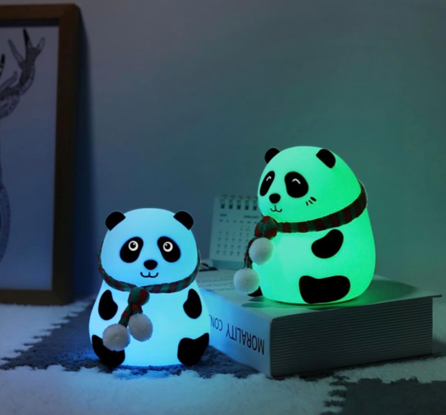 Cute Panda Night Light - Touch Control LED Lamp for Kids