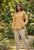 Festiwo Linen Cotton Co Ord Set for Women Frill Top Pant Summe Light Yellow Outfit