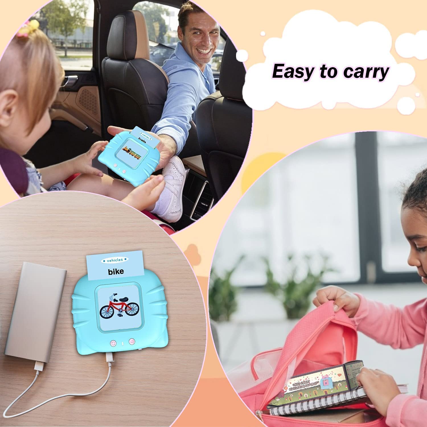 Toddlers' Rechargeable Storio Educational Talking Flash Cards