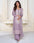 Traditional Mauve Premium Silk Embroidered Palazzo Kurta Set