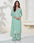 Blue Green Premium Silk Embroidered Palazzo Kurta Set