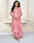 Light Pink Premium Silk Embroidered Luxurious Palazzo Kurta Set