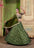 Dark Forest Green Modal Silk Embroidered Wedding Lehenga Choli Set