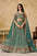 Georgette Zari-Weaving Lehenga Set with Heavy Embroidered Blouse & Dupatta Blue