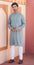 Wedding Wear Seafoam Green Satin Men's Kurta with Sequence Work