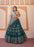 Reception Wear Deep Teal Chinon Designer Lehenga Choli Set