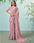 Party Wear Pink Designer Crepe Silk Saree with Cord Embroidery and Sequence Work