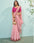 Baby Pink Organza Silk Designer Saree with Attractive Cord Embroidery Work