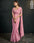 Stylish Pink Silk Crepe Georgette Saree with Sequence Work and Thread Work for Women