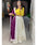 Traditional White Lucknowi Work Georgette Lehenga Set with Plum Velvet Gaji Silk Dupatta