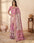 Exquisite Zari and Thread Work Dark Pink Bhagalpuri Silk Designer Saree with Matching Blouse