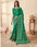 Exquisite Bottle Green Printed Gajji Silk Designer Saree with Embroidery Work Border and Matching Blouse