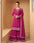 Wedding Special Deep Pink Real Georgette Sequence Embroidery Work Sharara Palazzo Suit