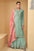 Festive Special Real Georgette Kurta With Sequence Embroidered Work And Sarara Palazzo Set