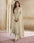 Elegance Embroidered And Printed Organza Kurti With Santoon Bottom and Organza Dupatta