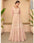 Pink Real Georgette Anarkali Suit with Exquisite Embroidery Work for Women