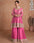 Stylish Real Chinon Embroidered Kurta with Sarara Palazzo Set for Women