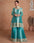 Stylish Real Chinon Embroidered Kurta with Sarara Palazzo Set for Women