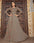 Women's Heavy Maslin Flared Gown with Exquisite Embroidery Work