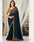 Elegant Embroidered Milona Silk Saree with Contrast Blouse