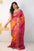 Pure Bandhej Silk Saree with Zari Weaving Border and Contrast Bandhej Pallu