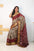 Pure Bandhej Silk Saree with Zari Weaving Border and Contrast Bandhej Pallu