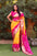 Exquisite Original Bandhej Silk Saree with Zari Weaving Border and Rich Pallu