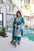 Premium Top Pant Dupatta Set in Fendi Silk Cerulean Designer Ethnic Wear by Festiwo