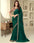 Function Wear Lotus Green Silk Saree with Intricate Embroidery Border Work for Women