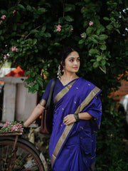Soft Linen Cotton Silk Saree with Rich Jacquard Weaving & Designer Pallu