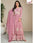 Graceful Lakhnavi Embroidered Heavy Rayon Top and Palazzo Set with Nazmin Dupatta for Women