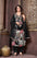 Black Rayon Handwork and Printed Alia Cut Kurti Set