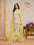 Punjabi Style Soft Organza Embroidered Straight Kurti Set