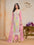 Punjabi Style Soft Organza Embroidered Straight Kurti Set