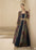 Designer Real Georgette Gown with Hand Work Silk Jacket