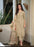 Festive Wear Schiffli Handwork Organza Kurti Set