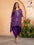 Luxurious Mirror Embroidery Work Kaftan Kurti with Tulip Pant