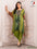 Luxurious Mirror Embroidery Work Kaftan Kurti with Tulip Pant