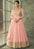 Baby Pink Designer Viscose Silk Anarkali Gown with Embroidery Work