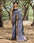 Gray And Black Premium Georgette Saree with Digital Print and Crochet Sequence Work