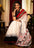 White And Red Pure Mulmul Cotton Silk Saree with All-Over Digital Print