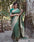 Bottle Green Lichi Silk Saree with Rich Pallu