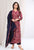 Purple Maroon Modal Silk Printed Aliya Anarkali Kurti Set with Dark Slate Dupatta