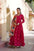 Elegant Faux Blooming Evening Gown with Sequins Embroidery Work for Women